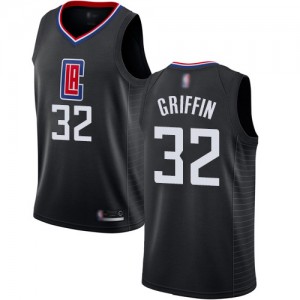 Authentic Men's Blake Griffin Black Jersey - #32 Basketball Los Angeles Clippers Statement Edition