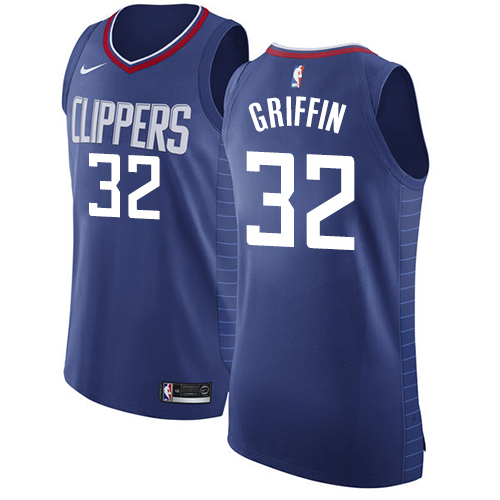 Authentic Women's Blake Griffin Blue Jersey - #32 Basketball Los Angeles Clippers Icon Edition