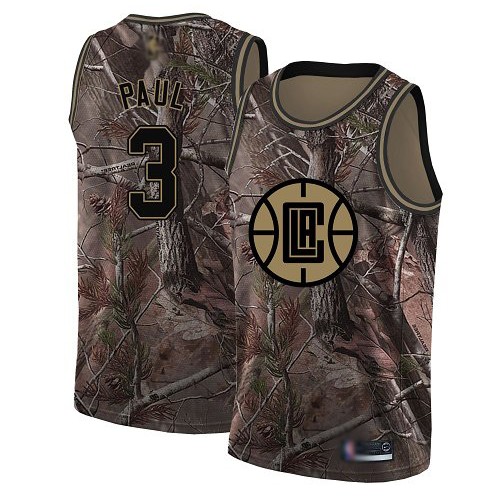 Swingman Youth Chris Paul Camo Jersey - #3 Basketball Los Angeles Clippers Realtree Collection