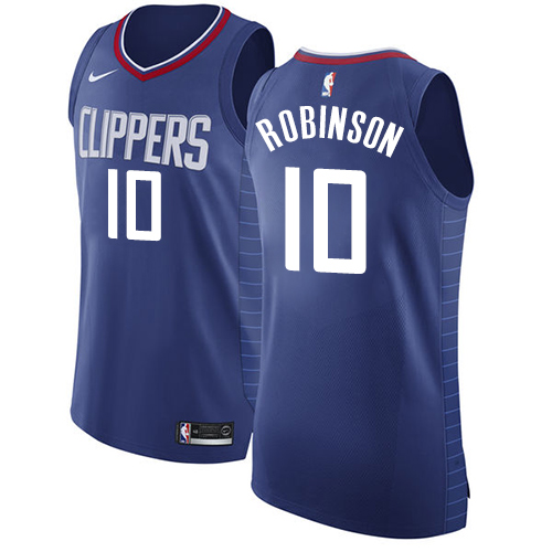 Authentic Men's Jerome Robinson Blue Jersey - #10 Basketball Los Angeles Clippers Icon Edition