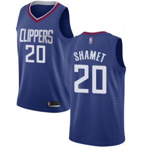 Swingman Youth Landry Shamet Blue Jersey - #20 Basketball Los Angeles Clippers Icon Edition
