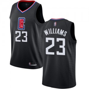 Authentic Men's Louis Williams Black Jersey - #23 Basketball Los Angeles Clippers Statement Edition