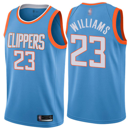 Authentic Men's Louis Williams Blue Jersey - #23 Basketball Los Angeles Clippers City Edition