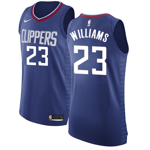 Authentic Men's Louis Williams Blue Jersey - #23 Basketball Los Angeles Clippers Icon Edition