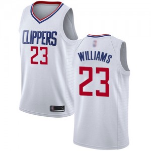 Authentic Women's Louis Williams White Jersey - #23 Basketball Los Angeles Clippers Association Edition