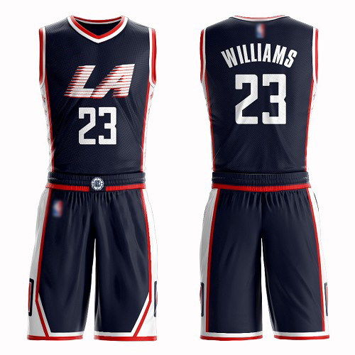 Swingman Women's Louis Williams Navy Blue Jersey - #23 Basketball Los Angeles Clippers Suit City Edition