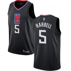 Authentic Men's Montrezl Harrell Black Jersey - #5 Basketball Los Angeles Clippers Statement Edition