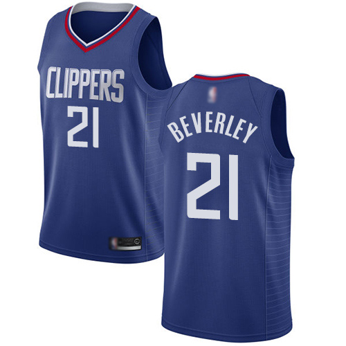 Swingman Women's Patrick Beverley Blue Jersey - #21 Basketball Los Angeles Clippers Icon Edition