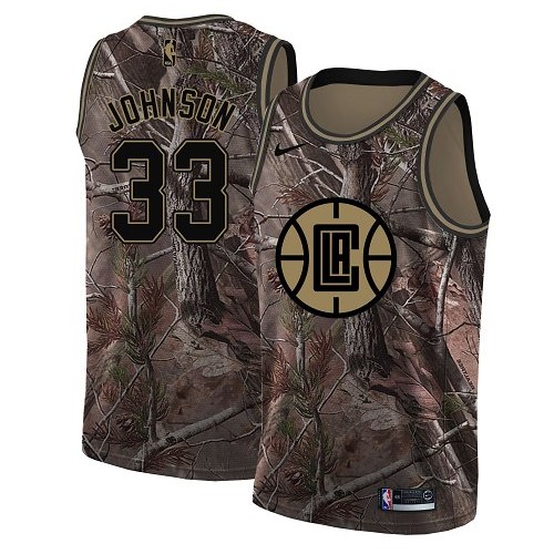 Swingman Men's Wesley Johnson Camo Jersey - #33 Basketball Los Angeles Clippers Realtree Collection